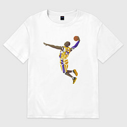 Футболка оверсайз женская Kobe Bryant dunker, цвет: белый