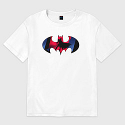Футболка оверсайз женская Batman knight, цвет: белый