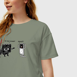 Футболка оверсайз женская Я твой отец, цвет: авокадо — фото 2