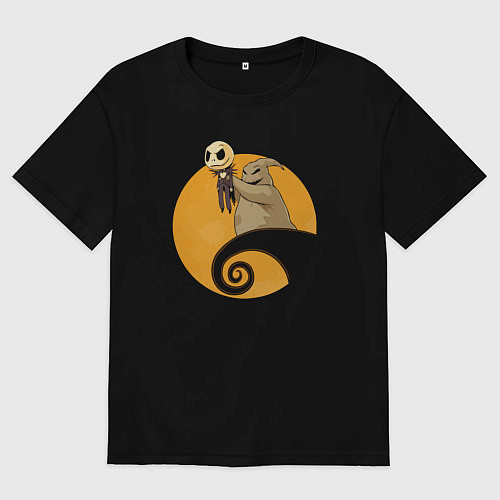 Женская футболка оверсайз Король хэллоуина / Черный – фото 1