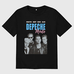 Футболка оверсайз женская Depeche Mode Violator portrait, цвет: черный