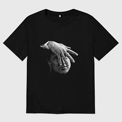 Футболка оверсайз женская Gordon Cole: fingers, цвет: черный