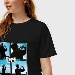 Футболка оверсайз женская Depeche Mode world in my eyes, цвет: черный — фото 2