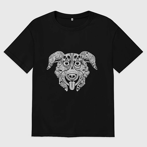 Женская футболка оверсайз Мистер Пиклз face / Черный – фото 1