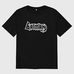 Футболка оверсайз женская Вайб Бэтмена, цвет: черный