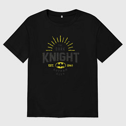 Футболка оверсайз женская The dark knight city, цвет: черный