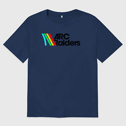 Футболка оверсайз женская ARC Raiders - Атмосфера ретро-будущего, цвет: тёмно-синий