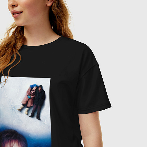 Женская футболка оверсайз Вечное сияние чистого разума / Черный – фото 3