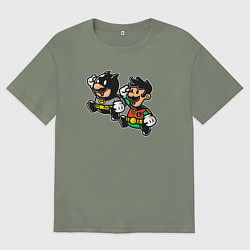 Футболка оверсайз женская Mario Batman, цвет: авокадо