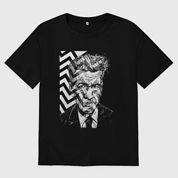 Футболка оверсайз женская Lynch Peaks, цвет: черный