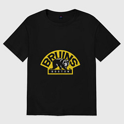 Футболка оверсайз женская HC Boston Bruins Label, цвет: черный