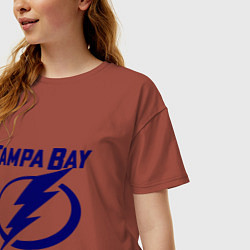 Футболка оверсайз женская HC Tampa Bay, цвет: кирпичный — фото 2