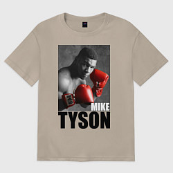 Футболка оверсайз женская Mike Tyson, цвет: миндальный