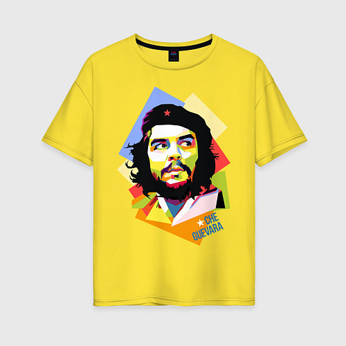 Женская футболка оверсайз Che Guevara Art / Желтый – фото 1