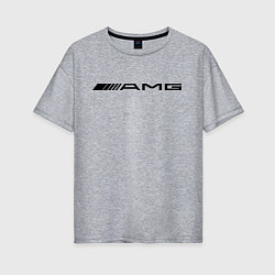 Футболка оверсайз женская AMG, цвет: меланж
