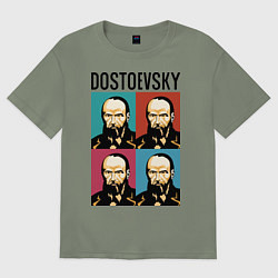 Футболка оверсайз женская Dostoevsky, цвет: авокадо