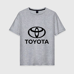 Женская футболка оверсайз Toyota Logo