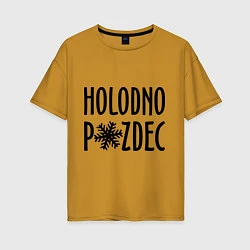 Женская футболка оверсайз Holodno
