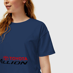 Футболка оверсайз женская Toyota Allion, цвет: тёмно-синий — фото 2