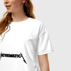 Футболка оверсайз женская Mathematica (Математика), цвет: белый — фото 2