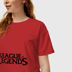 Футболка оверсайз женская League of legends, цвет: красный — фото 2
