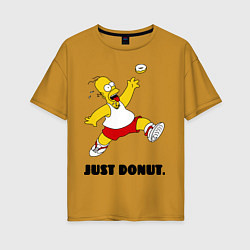 Футболка оверсайз женская Just Donut, цвет: горчичный