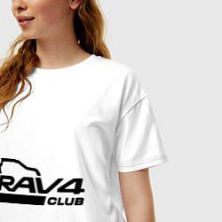 Футболка оверсайз женская RAV4, цвет: белый — фото 2