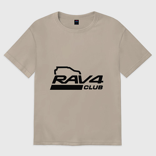 Женская футболка оверсайз RAV4 / Миндальный – фото 1