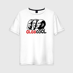 Футболка оверсайз женская Oldscool USSR, цвет: белый