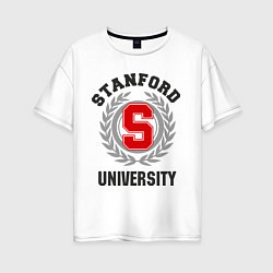 Женская футболка оверсайз Stanford University