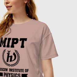 Футболка оверсайз женская MIPT Institute, цвет: пыльно-розовый — фото 2