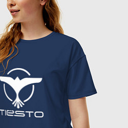 Футболка оверсайз женская Tiesto, цвет: тёмно-синий — фото 2