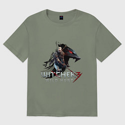 Футболка оверсайз женская The Witcher 3, цвет: авокадо
