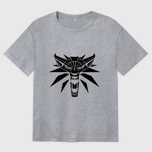 Женская футболка оверсайз The Witcher 3 / Меланж – фото 1