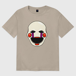 Футболка оверсайз женская Puppet FNAF Марионетка, цвет: миндальный