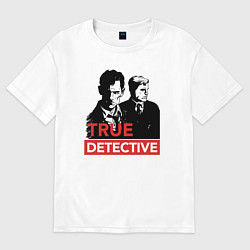 Футболка оверсайз женская True Detective, цвет: белый