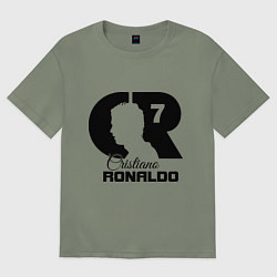 Футболка оверсайз женская CR Ronaldo 07, цвет: авокадо