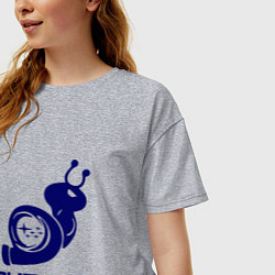 Футболка оверсайз женская Subaru, цвет: меланж — фото 2