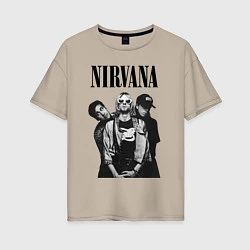 Женская футболка оверсайз Nirvana Group