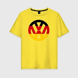 Футболка оверсайз женская Wolksvagen, цвет: желтый