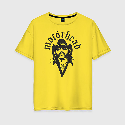 Женская футболка оверсайз Motorhead Rocker / Желтый – фото 1