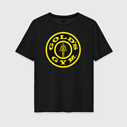 Футболка оверсайз женская Gold's Gym, цвет: черный