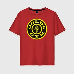 Женская футболка оверсайз Gold's Gym