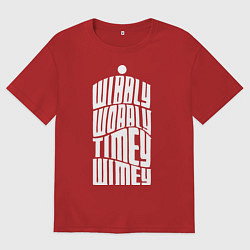 Женская футболка оверсайз Talk Whovian To Me