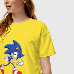Футболка оверсайз женская Sonic the Hedgehog, цвет: желтый — фото 2