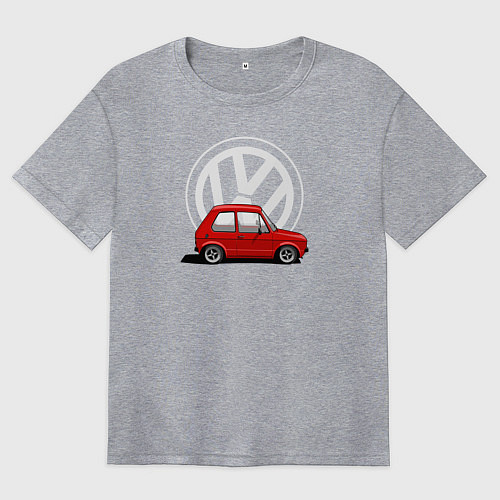 Женская футболка оверсайз Golf mk I / Меланж – фото 1