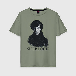 Футболка оверсайз женская Sherlock Art, цвет: авокадо