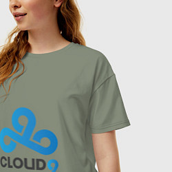 Футболка оверсайз женская Cloud9, цвет: авокадо — фото 2