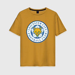 Футболка оверсайз женская Leicester City FC, цвет: горчичный