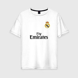 Женская футболка оверсайз Real Madrid: Fly Emirates